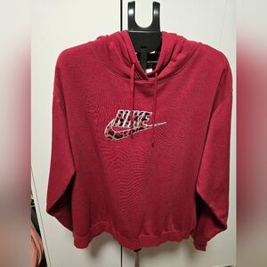 Nike Burgandy Oversized Hoodie